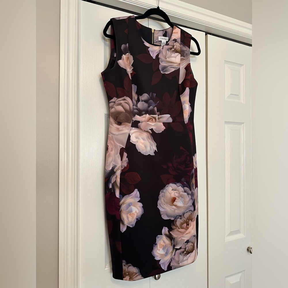 Calvin Klein Sleeveless Floral Dress